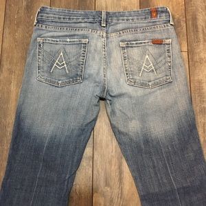 7 FAM “A” Pocket Jeans 27